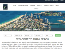 Tablet Screenshot of liverealty.com